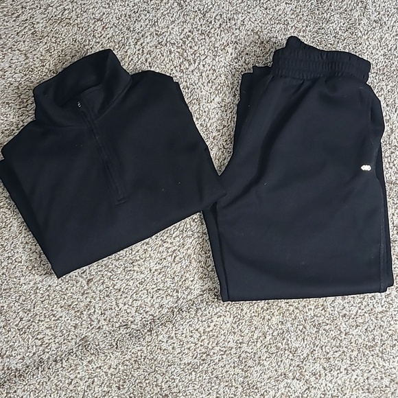 Leg3Nd Pants - Leg3Nd Black Joggers with Elastic Waistband With Matching Top